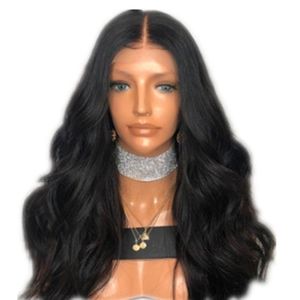 Wavy Fluffy Black Wig Long Curly  length